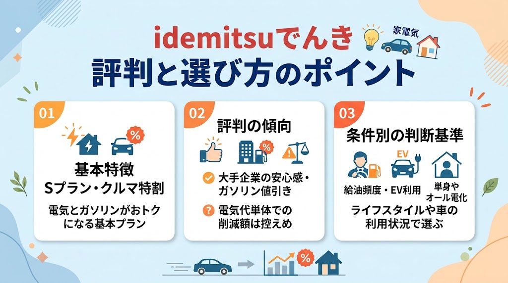 idemitsuでんきの評判・口コミからわかる結論